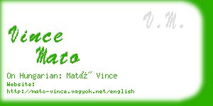vince mato business card